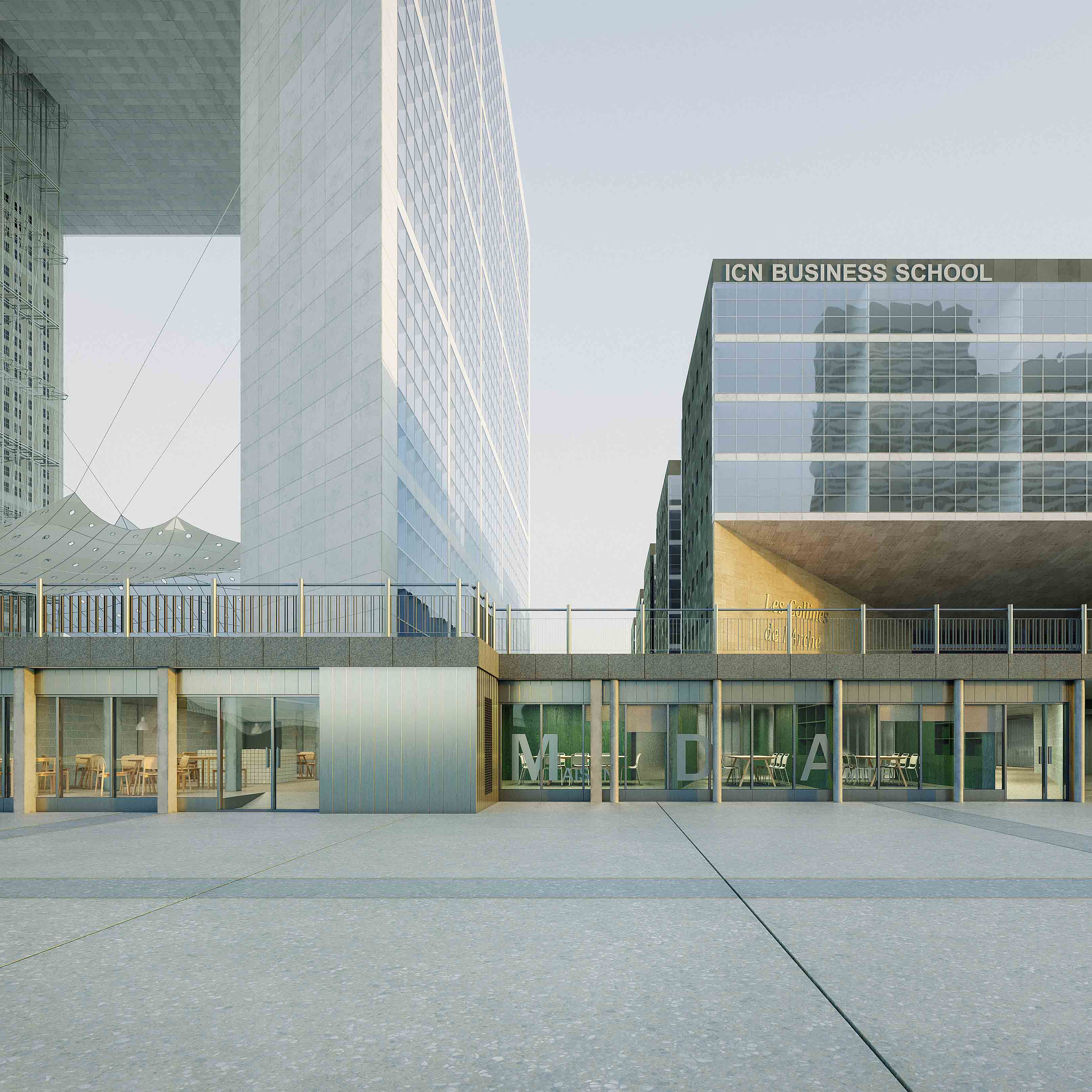 salle des colonnes, Paris La Défense